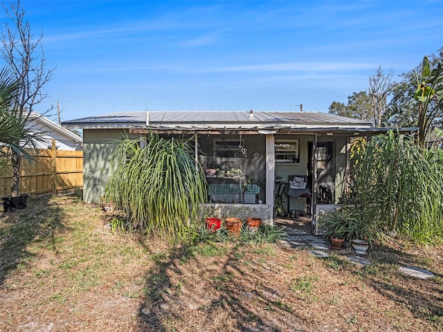 view of back of property