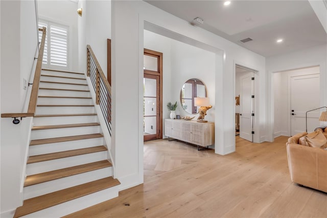 interior space featuring hardwood / wood-style flooring