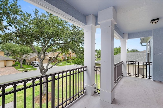 balcony with covered porch