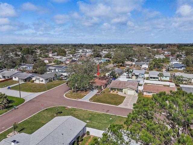 aerial view featuring a residential view