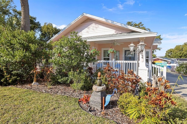 view of front of home featuring a porch