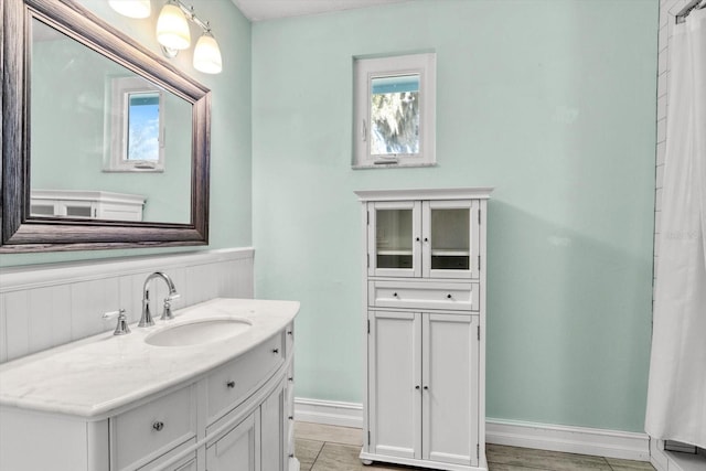 bathroom featuring vanity