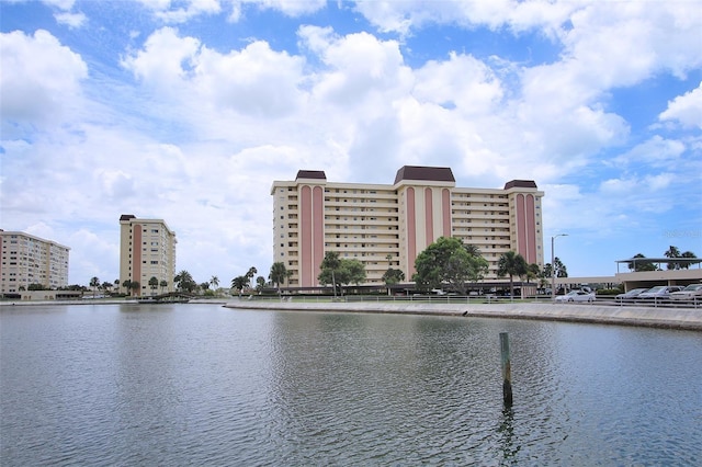 view of water feature