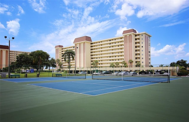 view of tennis court