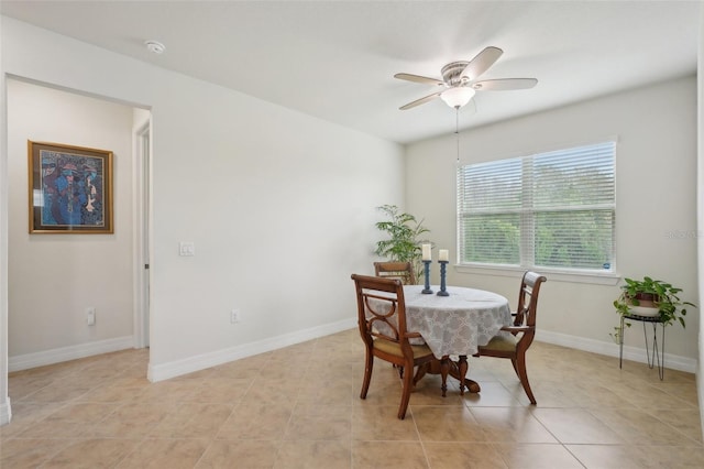 7580 Pool Compass Loop, Wesley Chapel, FL 33545 - dining area with a ceiling fan and baseboards