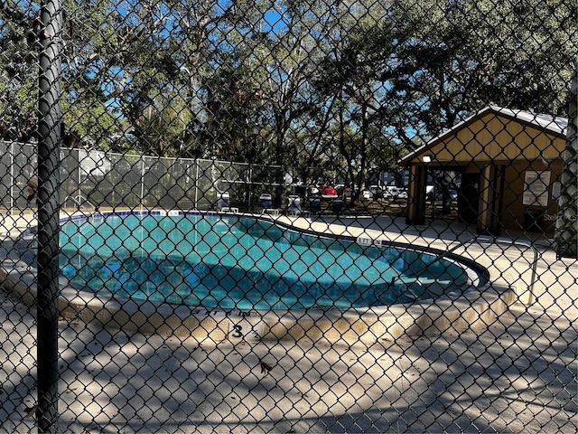 view of pool featuring a gazebo