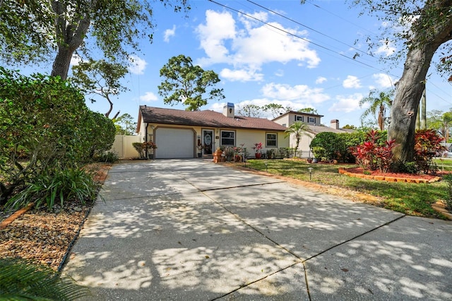 ranch-style house with a garage