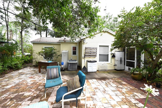 view of patio / terrace with cooling unit