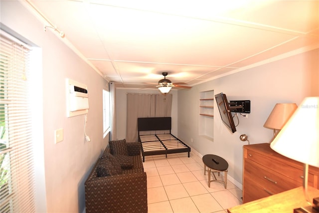 view of tiled bedroom