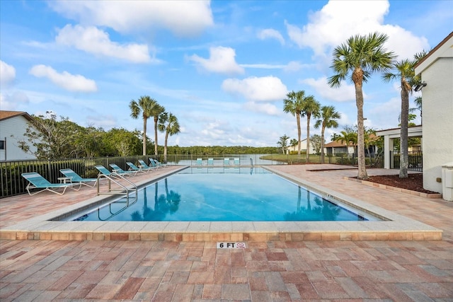 view of pool with a patio