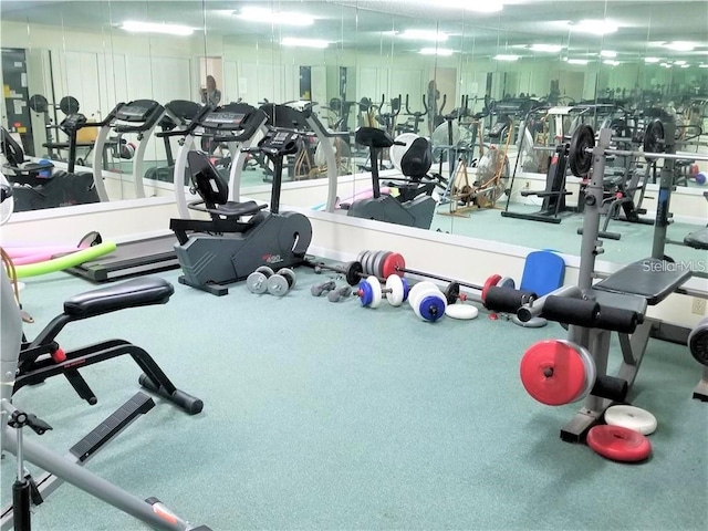 view of exercise room