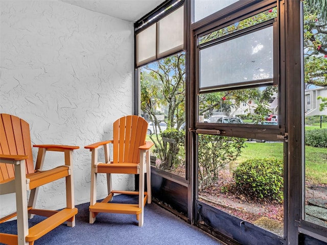 view of sunroom