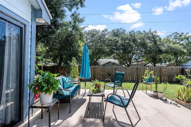 view of patio / terrace with outdoor lounge area