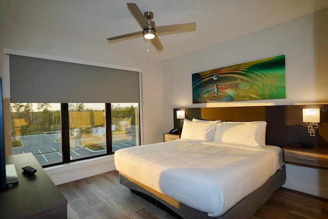 15695 Grove Resort Ave Unit 4303, Winter Garden, FL 34787 - bedroom featuring wood finished floors and ceiling fan