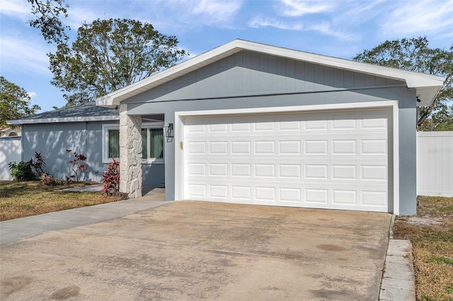 ranch-style house with a garage