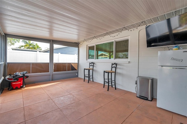 view of sunroom / solarium