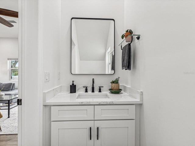 bathroom featuring vanity