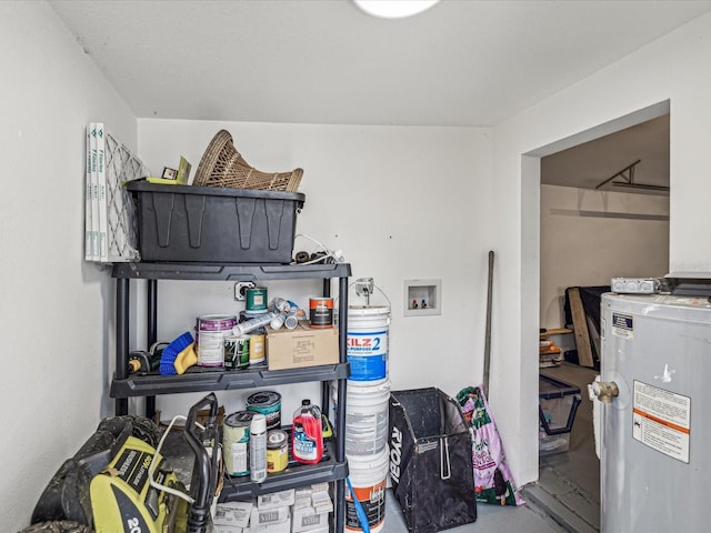 interior space with water heater