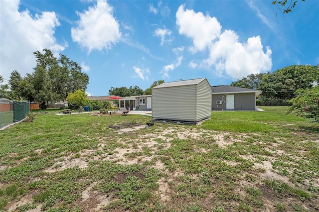 view of yard with a patio area