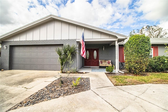 view of front of house featuring a garage