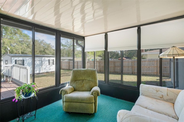 view of sunroom / solarium