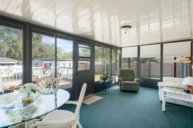 view of sunroom / solarium