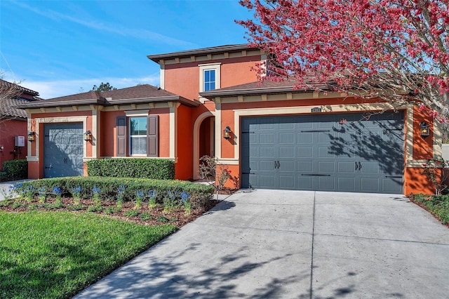 view of front of home featuring a garage