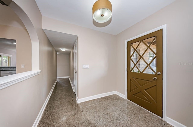 foyer with plenty of natural light