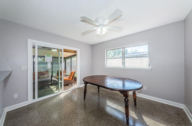 office with ceiling fan