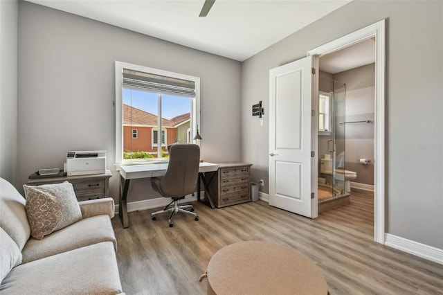 18 Franklin Ct S Unit D, Saint Petersburg, FL 33711 - office space featuring baseboards and light wood-type flooring