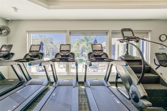 view of exercise room