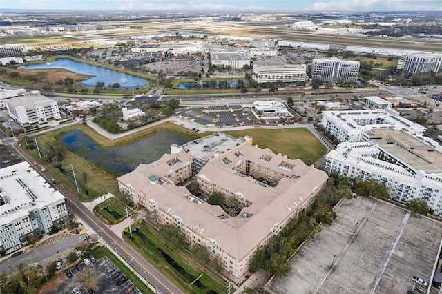 4221 W Spruce St Unit 1414, Tampa, FL 33607 - birds eye view of property with a water view