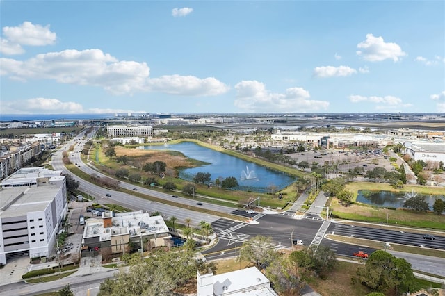 4221 W Spruce St Unit 1414, Tampa, FL 33607 - birds eye view of property featuring a water view