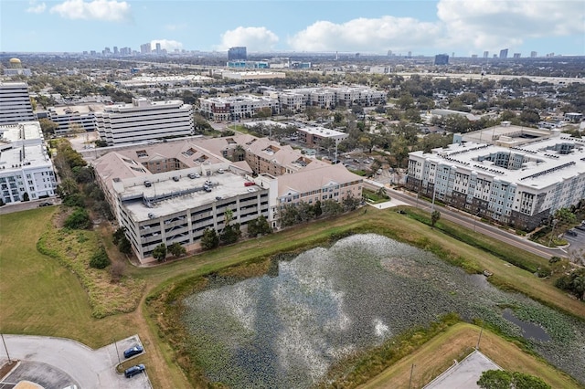 4221 W Spruce St Unit 1414, Tampa, FL 33607 - drone / aerial view featuring a water view