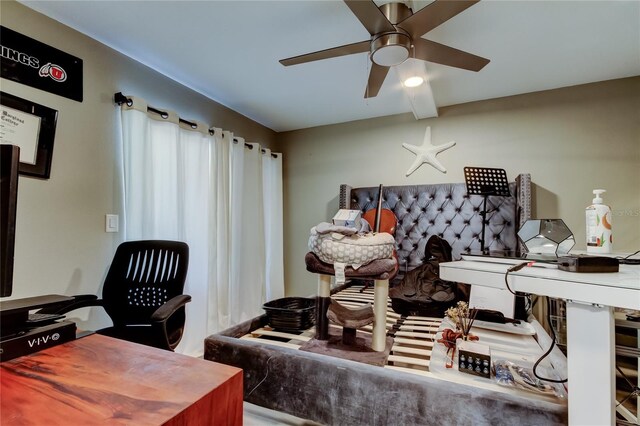7432 Sunshine Skyway Ln S Unit 206, Saint Petersburg, FL 33711 - office with ceiling fan