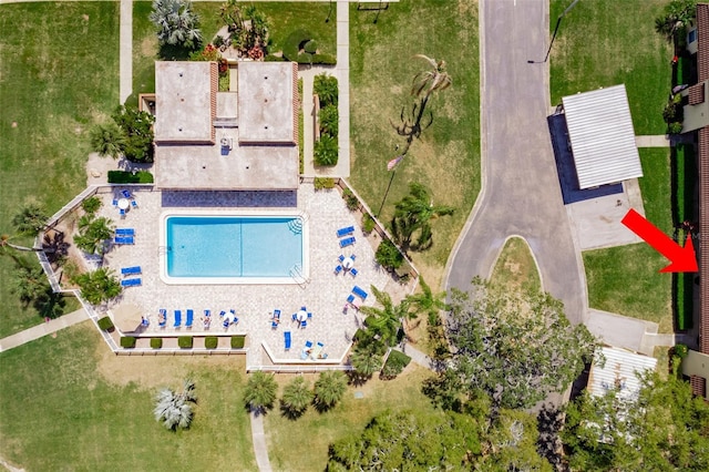 birds eye view of property