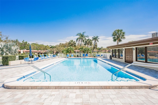 pool featuring a patio