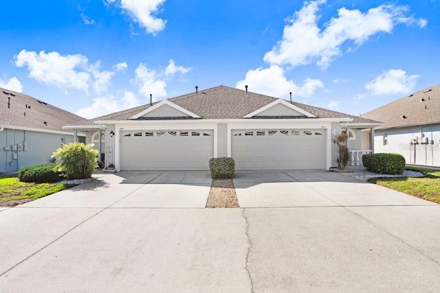 ranch-style house with a garage