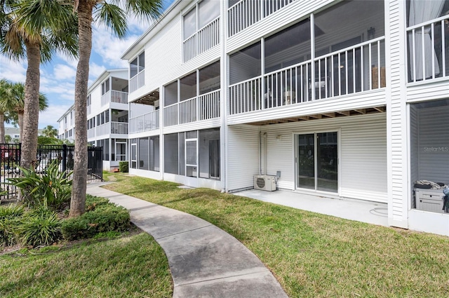 exterior space featuring ac unit