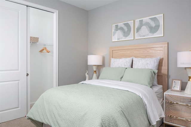 bedroom featuring a closet