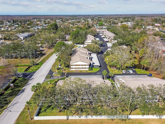 drone / aerial view with a residential view
