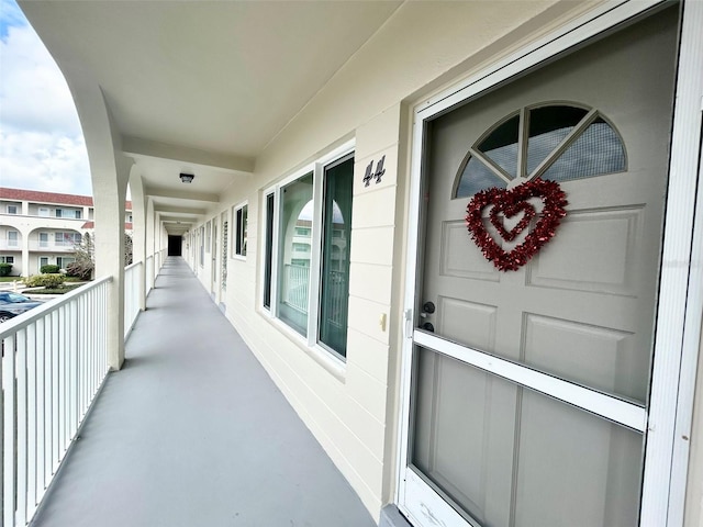 view of balcony