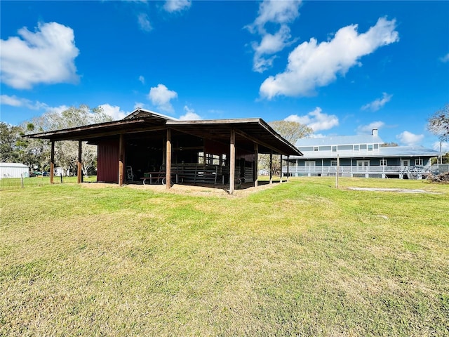 view of horse barn