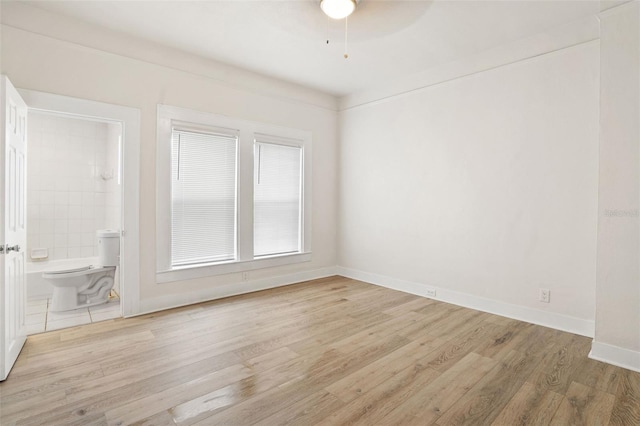 unfurnished room featuring light hardwood / wood-style flooring