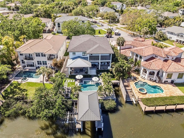 birds eye view of property featuring a residential view