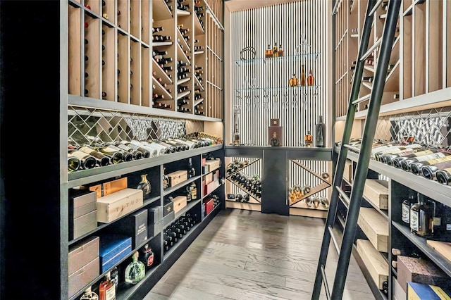 view of wine room