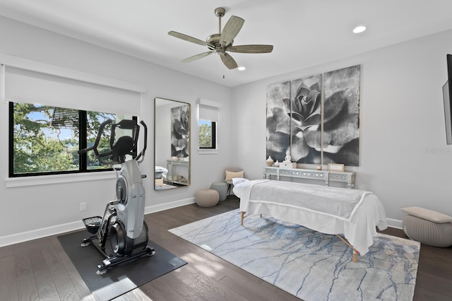 5004 S The Riviera, Tampa, FL 33609 - bedroom featuring recessed lighting, baseboards, and wood finished floors