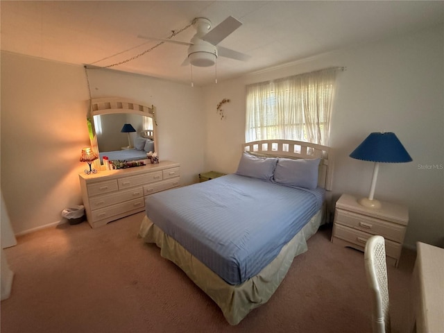 14132 89th Ave, Seminole, FL 33776 - bedroom featuring ceiling fan and light colored carpet