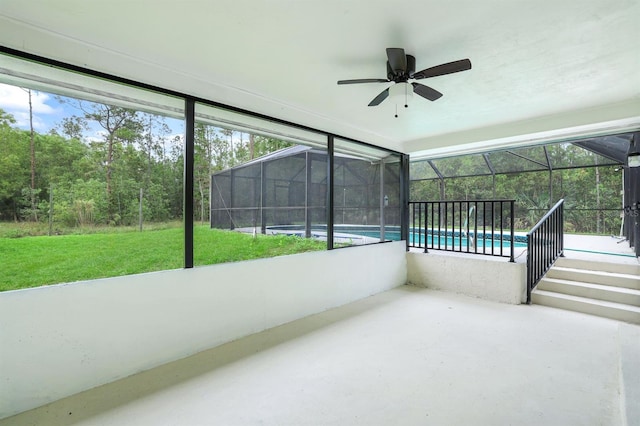 view of sunroom