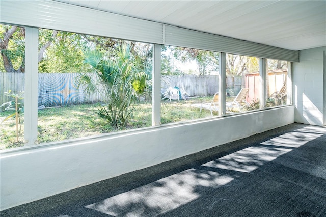 view of sunroom / solarium